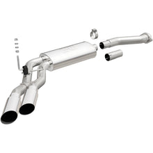 Load image into Gallery viewer, MagnaFlow 11-13 Ford F-150 Pickup Dual Same Side Before P/S Rear Tire Stainless CatBack Perf Exhaust (15101)