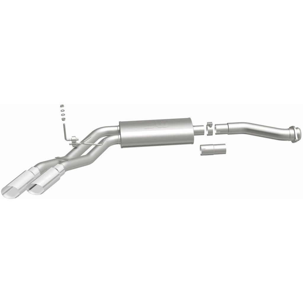MagnaFlow 11-13 Ford F-150 Pickup Dual Same Side Before P/S Rear Tire Stainless CatBack Perf Exhaust (15101)