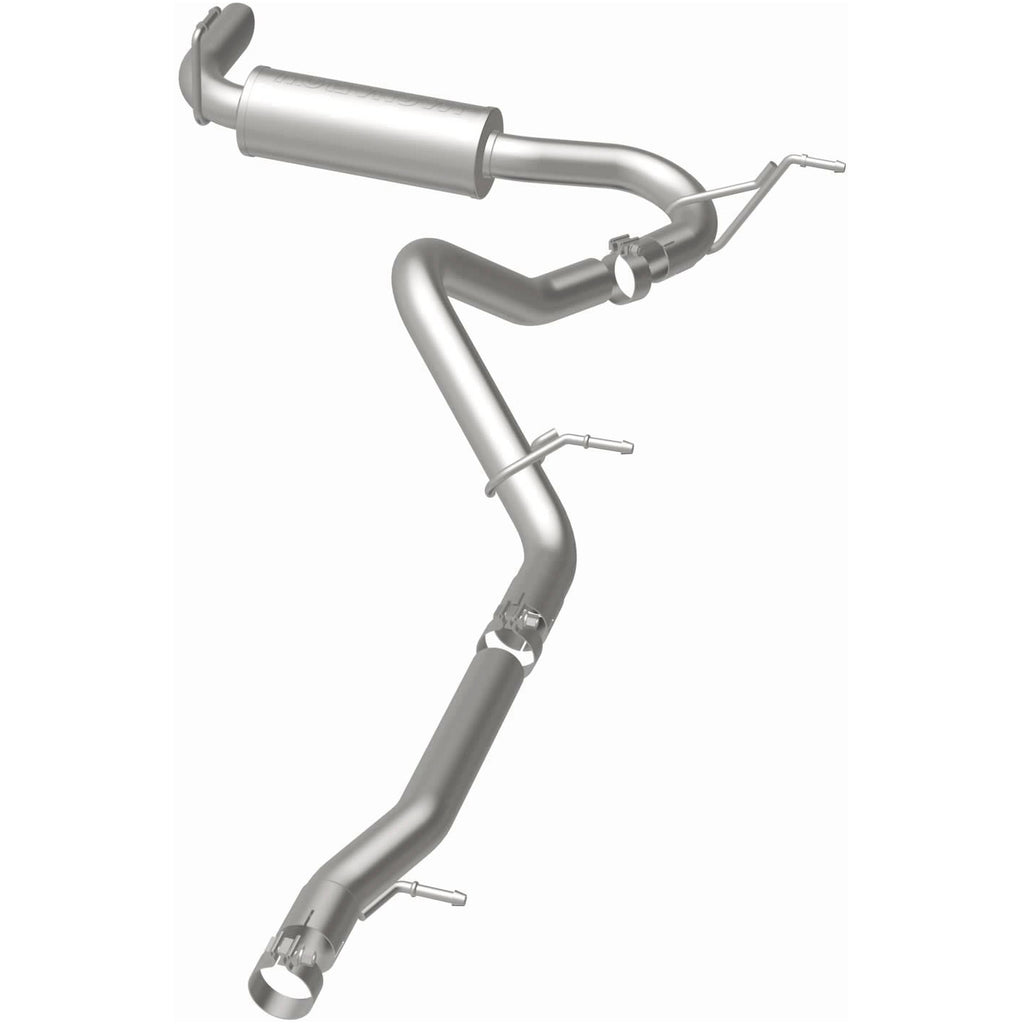 MagnaFlow 12-14 Jeep Wrangler 3.6L Single Straight Rear P/S Exit Stainless C/b Perf Exhaust-Comp (15118)