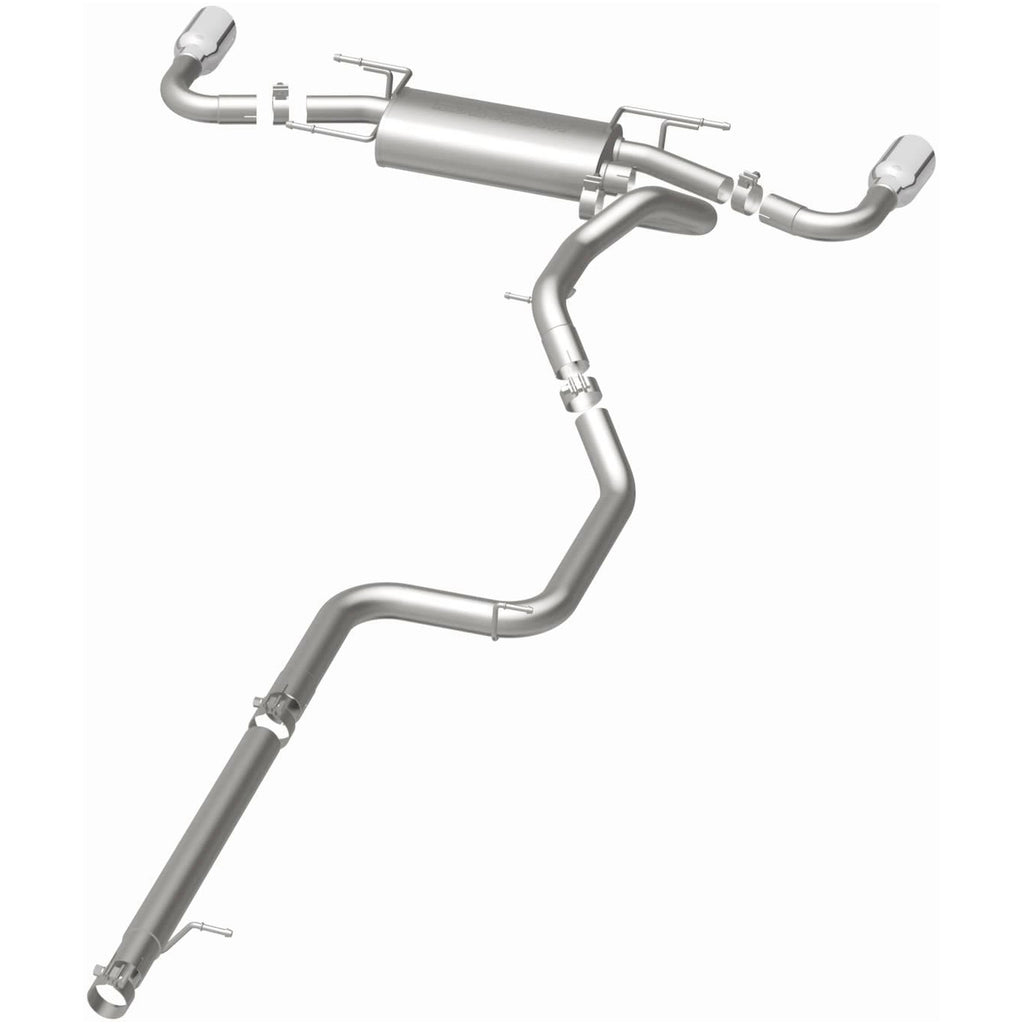 MagnaFlow 10-12 Mazda 3 L4 2.5L Hatchback Split Rear Exit Stainless Cat Back Performance Exhaust (15146)