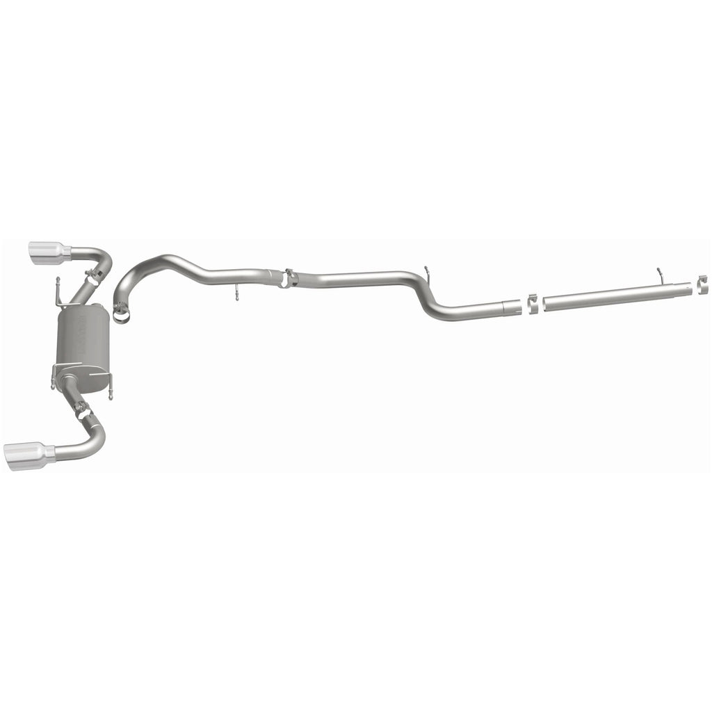 MagnaFlow 10-12 Mazda 3 L4 2.5L Hatchback Split Rear Exit Stainless Cat Back Performance Exhaust (15146)