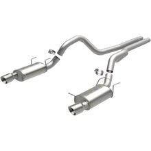 Load image into Gallery viewer, MagnaFlow 13 Ford Mustang Dual Split Rear Exit Stainless Cat Back Performance Exhaust (Street) (15149)