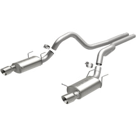 MagnaFlow 13 Ford Mustang Dual Split Rear Exit Stainless Cat Back Performance Exhaust (Street) (15149)