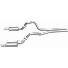 Load image into Gallery viewer, MagnaFlow 13 Ford Mustang Dual Split Rear Exit Stainless Cat Back Performance Exhaust (Street) (15149)