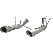 Load image into Gallery viewer, MagnaFlow 13 Ford Mustang Dual Split Rear Exit Stainless Axle-Back Cat Back Exhaust (Competition) (15152)