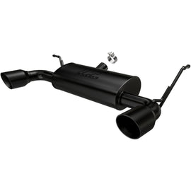 MagnaFlow 07-17 Jeep Wrangler JK 3.8/3.6L Dual Split Rear Exit Black Axle-Back Exhaust (15160)