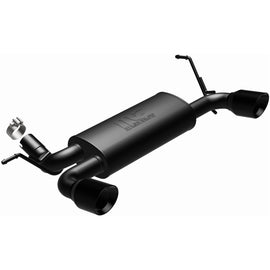 MagnaFlow 07-17 Jeep Wrangler JK 3.8/3.6L Dual Split Rear Exit Black Axle-Back Exhaust (15160)