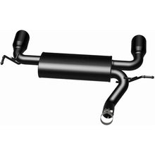 Load image into Gallery viewer, MagnaFlow 07-17 Jeep Wrangler JK 3.8/3.6L Dual Split Rear Exit Black Axle-Back Exhaust (15160)