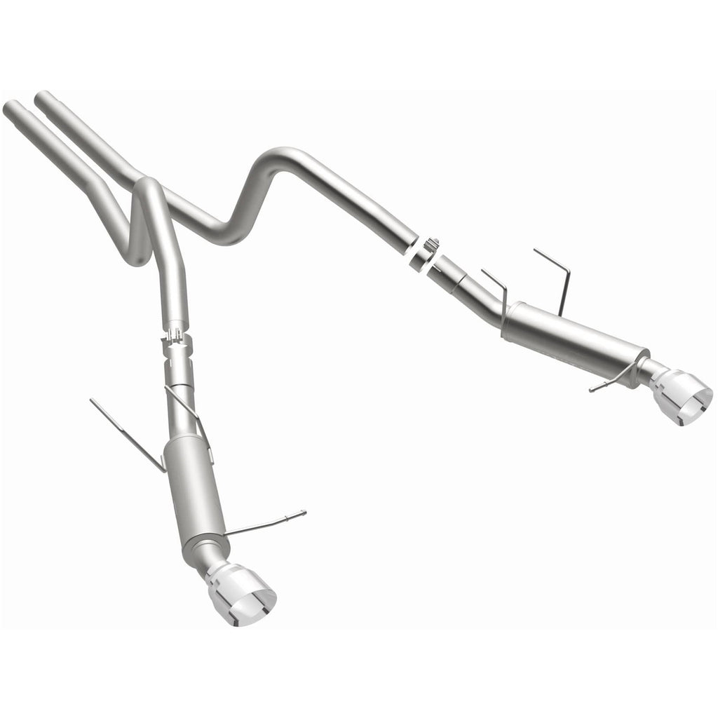 Magnaflow 2014 Ford Mustang V6 3.7L Comp Series Dual Split Rear Polished Stainless C/B Perf Exhaust (15245)