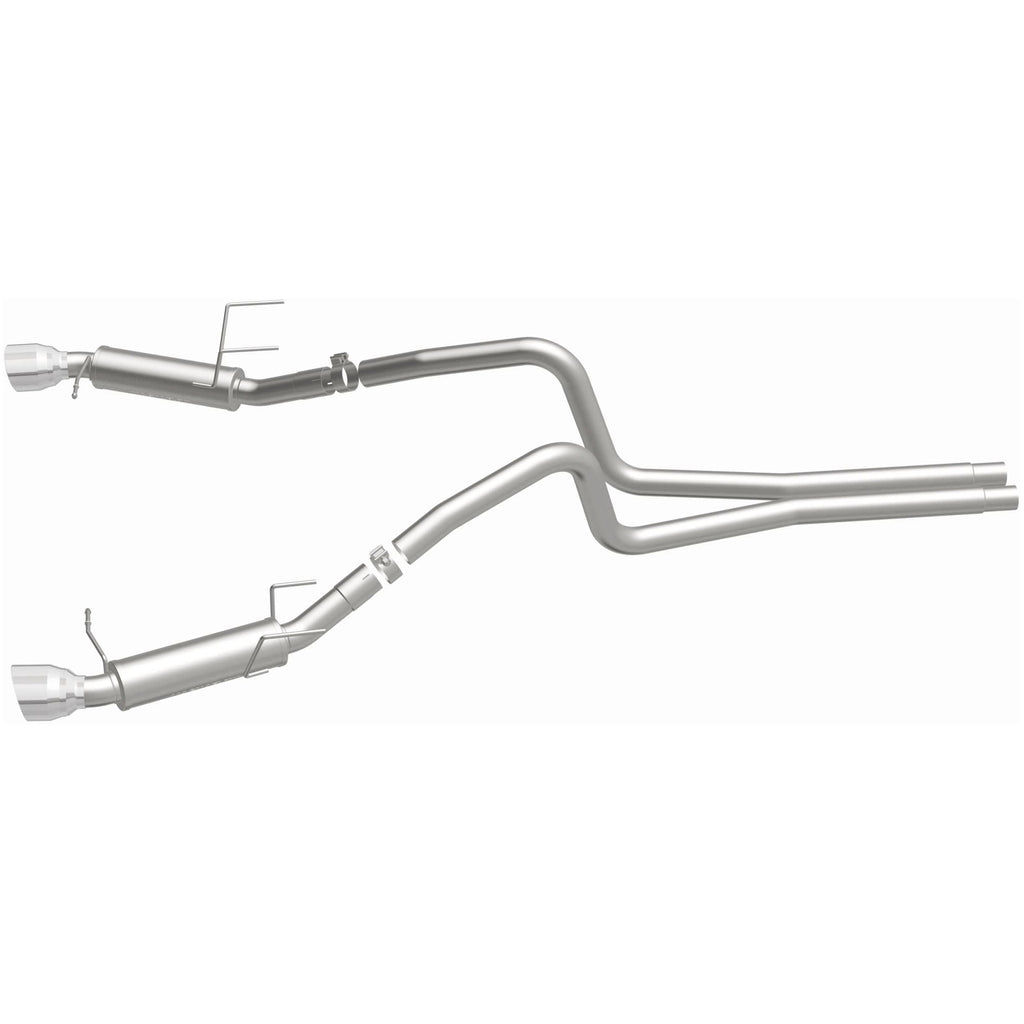 Magnaflow 2014 Ford Mustang V6 3.7L Comp Series Dual Split Rear Polished Stainless C/B Perf Exhaust (15245)