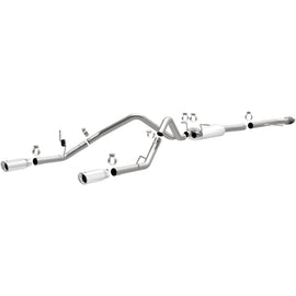 Magnaflow 14 Chevy Silverado V8 5.3L CC/EC Cab Dual Split Rear Exit Stainless Cat Back Perf Exhaust (15268)