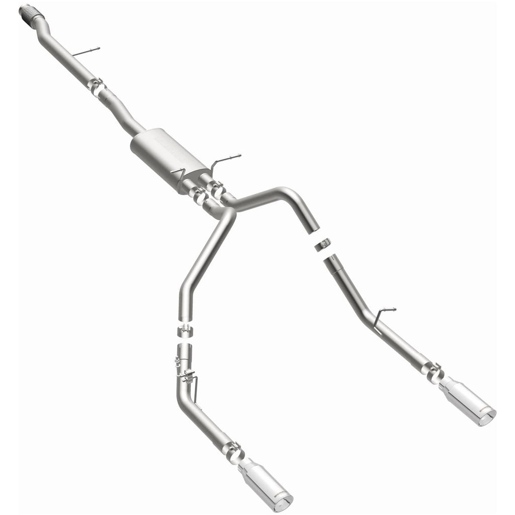 Magnaflow 14 Chevy Silverado V8 5.3L CC/EC Cab Dual Split Rear Exit Stainless Cat Back Perf Exhaust (15268)