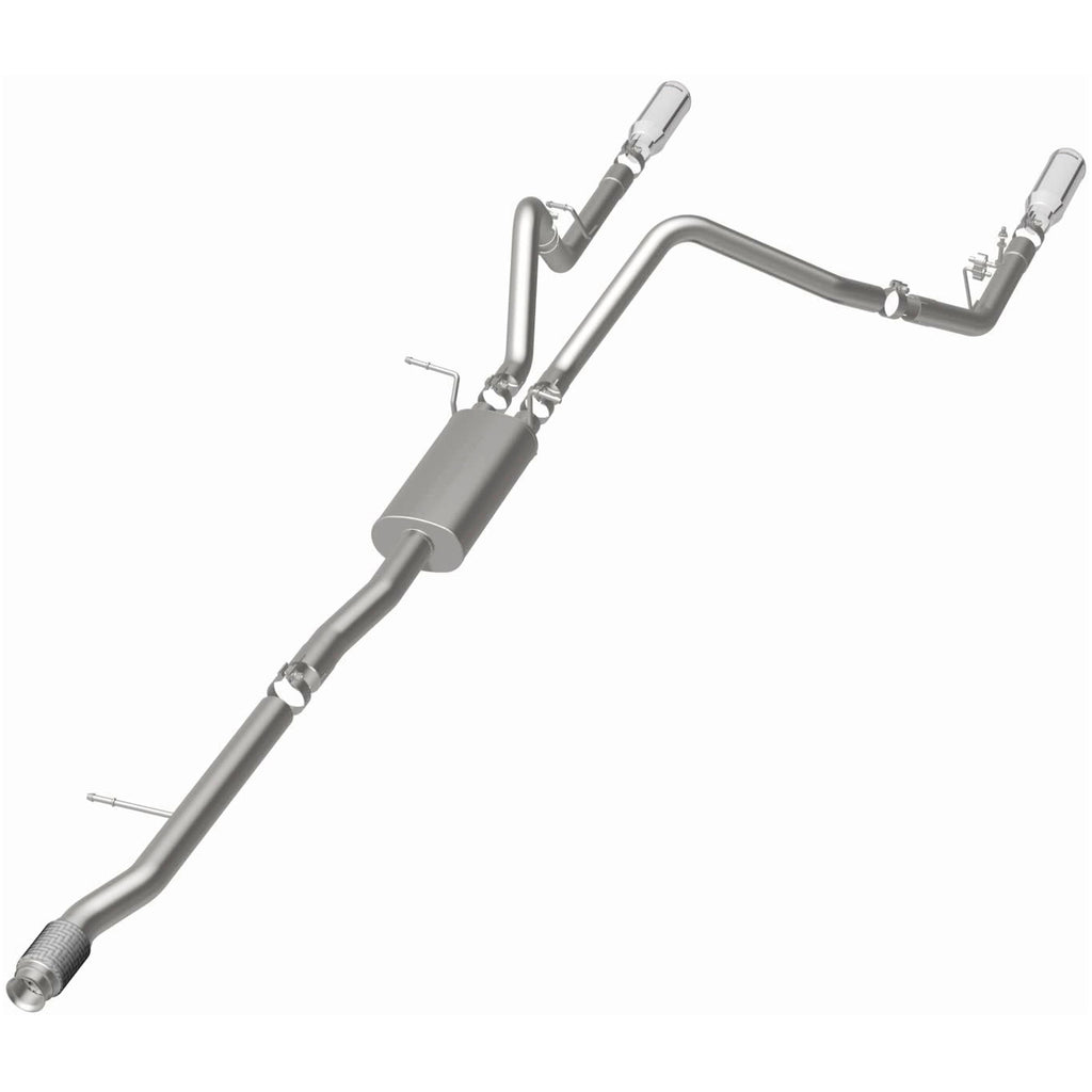 Magnaflow 14 Chevy Silverado V8 5.3L CC/EC Cab Dual Split Rear Exit Stainless Cat Back Perf Exhaust (15268)