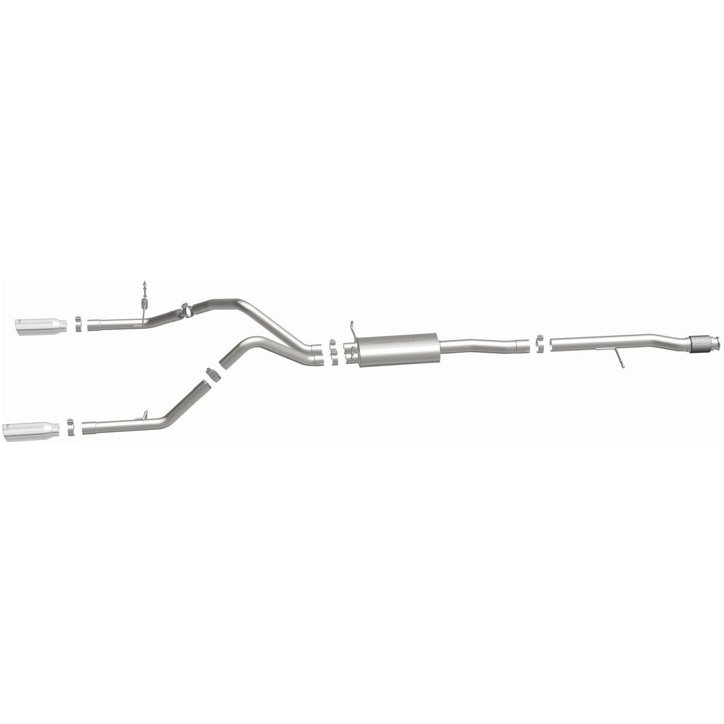 Magnaflow 14 Chevy Silverado V8 5.3L CC/EC Cab Dual Split Rear Exit Stainless Cat Back Perf Exhaust (15268)