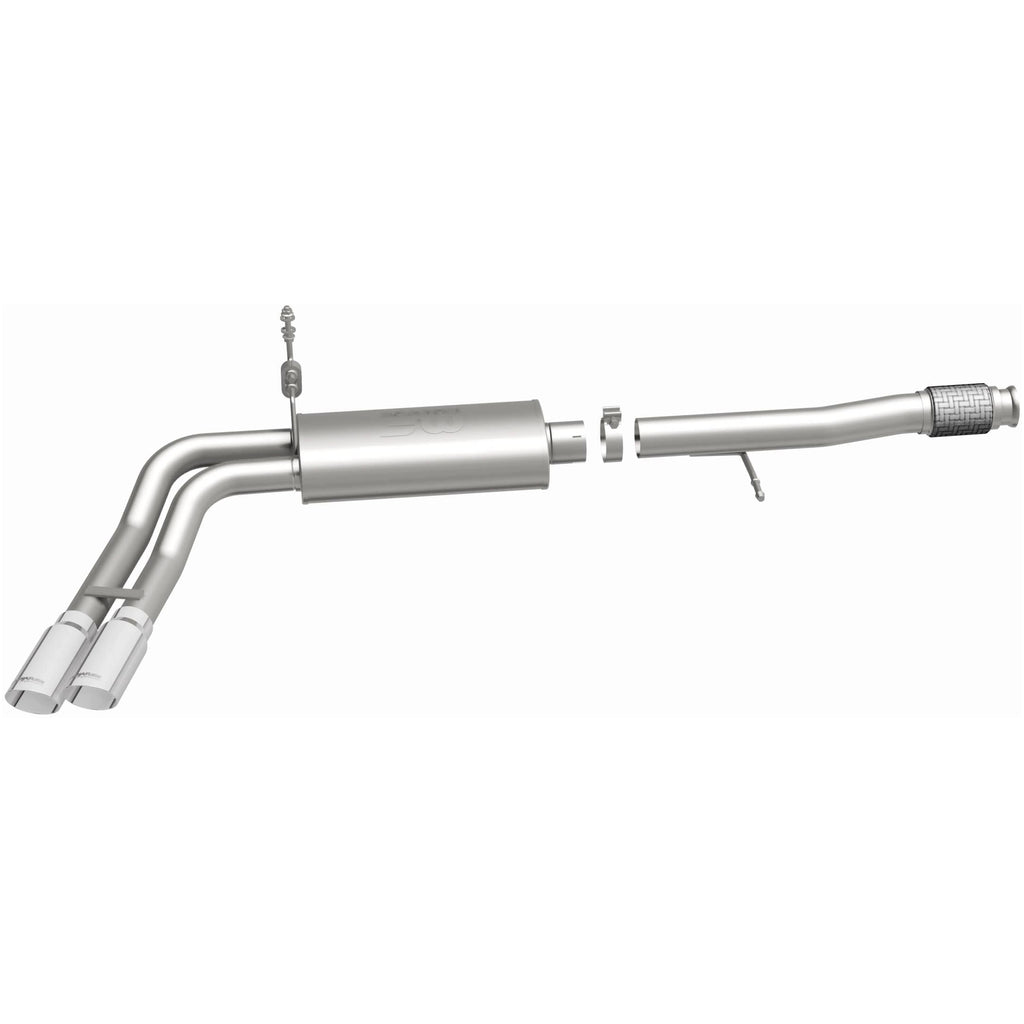 Magnaflow 14 Chev Silverado V8 5.3L CC/EC Dual Same Side Before P/S Tire Exit SS Cat Back Perf Exh (15270)
