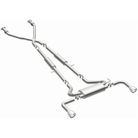 MagnaFlow 14 Infiniti Q50 V6 3.7L Cat-Back Polished Stainless Tips Dual Split Rear Exit Exhaust (15310)