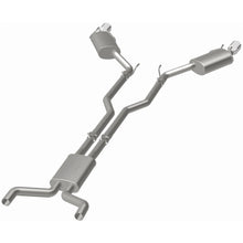 Load image into Gallery viewer, MagnaFlow Cat-Back Stainless Dual Split Rear Exit 4in Polished Tips 11-15 Chevy Camaro 3.6L V6 (15353)