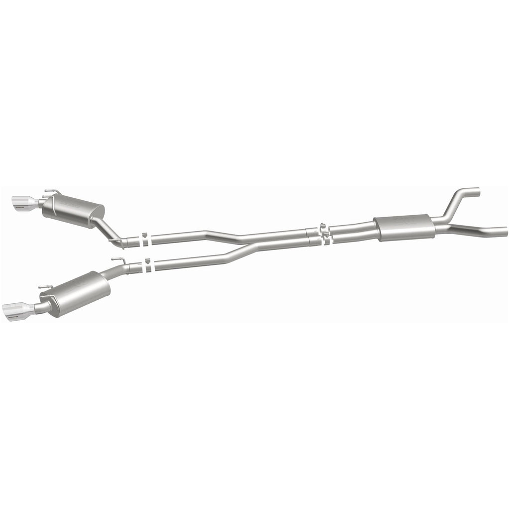 MagnaFlow Cat-Back Stainless Dual Split Rear Exit 4in Polished Tips 11-15 Chevy Camaro 3.6L V6 (15353)