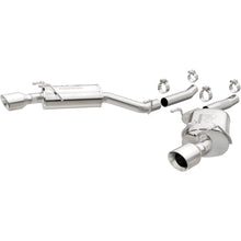 Load image into Gallery viewer, MagnaFlow Axle-Back Stainless Dual Split 4in Polished Tips 10-15 Chevrolet Camaro Convert. 3.6L V6 (15354)