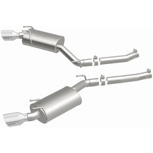 Load image into Gallery viewer, MagnaFlow Axle-Back Stainless Dual Split 4in Polished Tips 10-15 Chevrolet Camaro Convert. 3.6L V6 (15354)