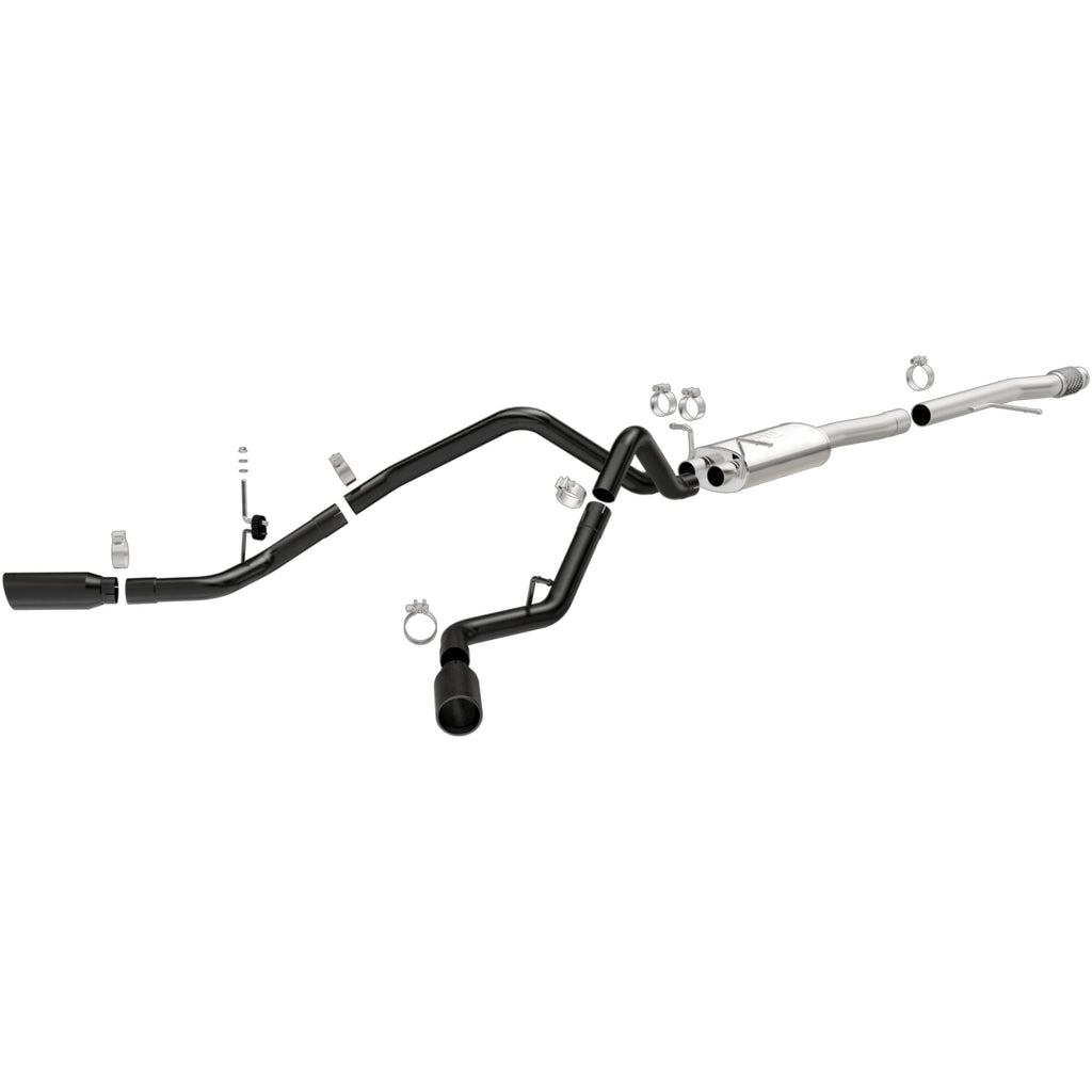 MagnaFlow SYS Cat-Back 3.5in Black Dual Split Rear Tips 14-15 Chevy Silverado/GMC Sierra 4.3L-5.3L (15360)