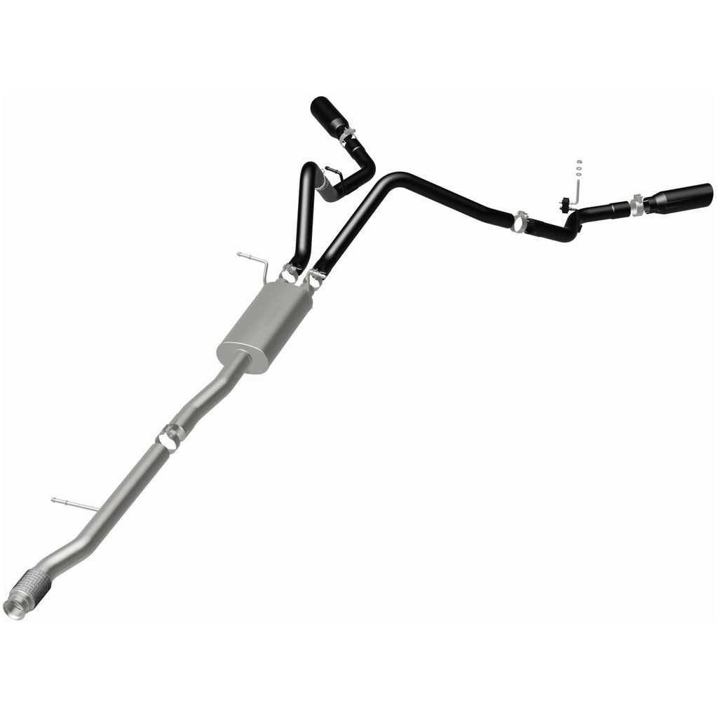 MagnaFlow SYS Cat-Back 3.5in Black Dual Split Rear Tips 14-15 Chevy Silverado/GMC Sierra 4.3L-5.3L (15360)
