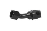 Aeromotive Fuel System Hose End, PTFE, Black Anodized, Straight, 45, 90, 180 - 15360