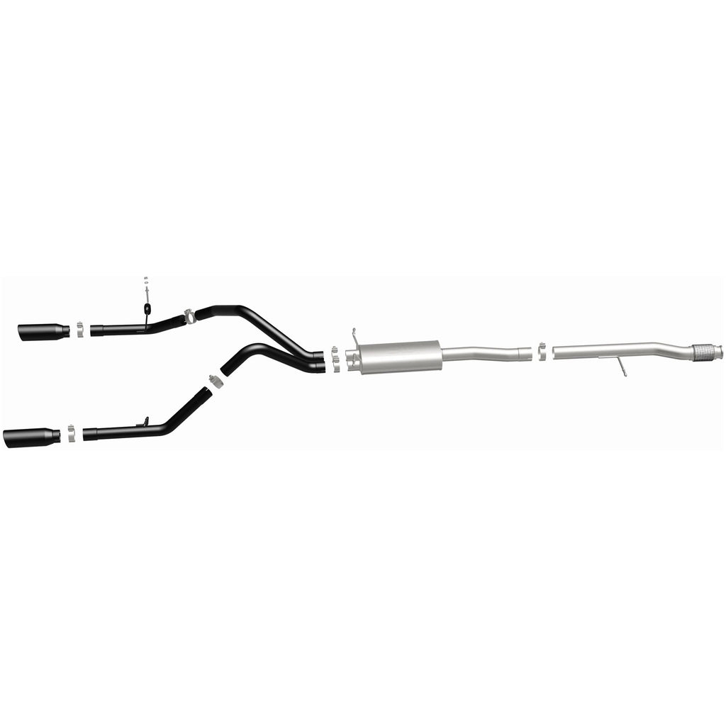 MagnaFlow SYS Cat-Back 4in Black Dual Split Rear Tips 14-15 Chevy Silverado/GMC Sierra 4.3L-5.3L (15361)
