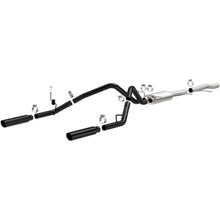 Load image into Gallery viewer, MagnaFlow SYS Cat-Back 3.5in Black Dual Split Rear Tips 10-13 Chevy Silverado / GMC Sierra 5.3L (15362)