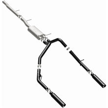 Load image into Gallery viewer, MagnaFlow SYS Cat-Back 3.5in Black Dual Split Rear Tips 10-13 Chevy Silverado / GMC Sierra 5.3L (15362)