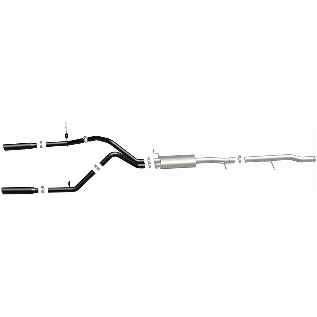MagnaFlow SYS Cat-Back 3.5in Black Dual Split Rear Tips 10-13 Chevy Silverado / GMC Sierra 5.3L (15362)