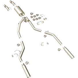 MagnaFlow 11 Ford F-150 3.7L/5.0L/6.2L SS Catback Exhaust Dual Split Rear Exit w/ 3.5in SS Tips (15460)