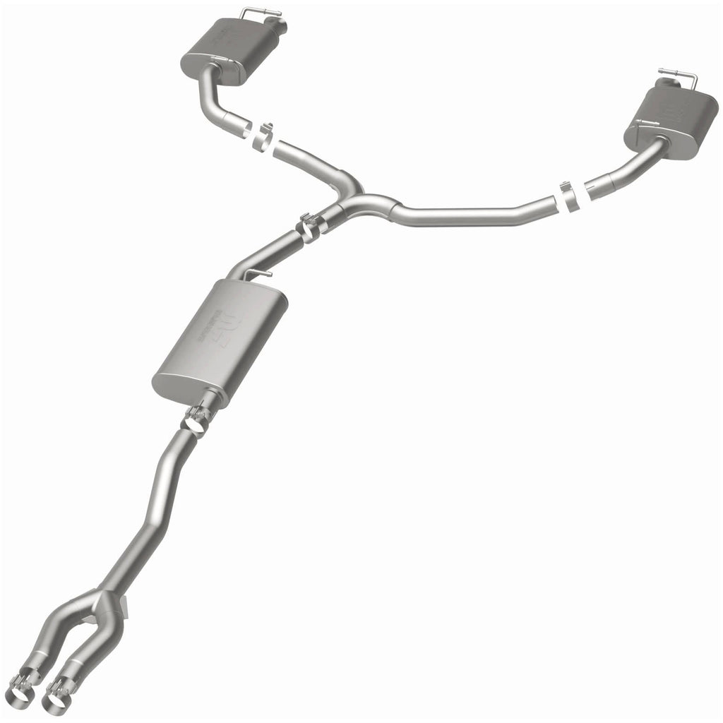 MagnaFlow 11-12 Dodge Charger V6 3.6L Dual Split Rear Exit Stainless Cat-Back Performance Exhaust (15492)