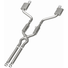 Load image into Gallery viewer, MagnaFlow 11-12 Dodge Charger SRT-8 Hemi Dual Split Rear Exit Stainless Cat-Back Performance Exhaust (15494)