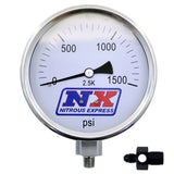 Nitrous Express Nitrous Pressure Gauge 4in-High Accuracy 6AN (15542)