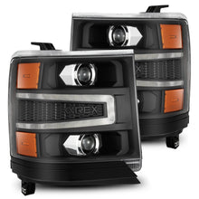Load image into Gallery viewer, 16-18 Chevrolet Silverado 1500 LUXX-Series LED Projector Headlights Black