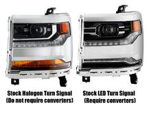 Load image into Gallery viewer, 16-18 Chevrolet Silverado 1500 NOVA-Series LED Projector Headlights Chrome