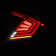 Load image into Gallery viewer, 16-21 Honda Civic Hatchback NOVA-Series Prismatic LED Tail Lights Alpha-Black