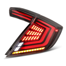 Load image into Gallery viewer, 16-21 Honda Civic Hatchback NOVA-Series Prismatic LED Tail Lights Alpha-Black