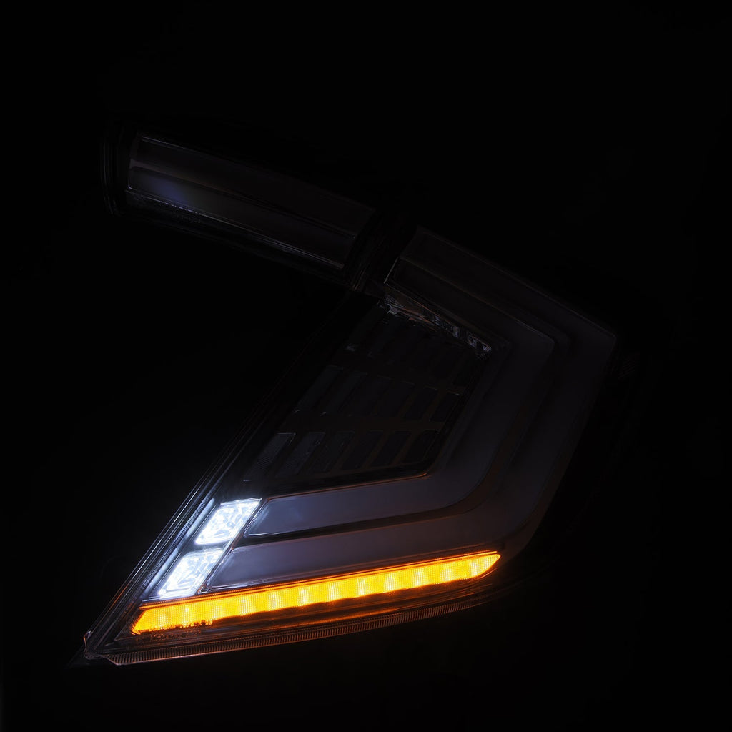 16-21 Honda Civic Hatchback NOVA-Series Prismatic LED Tail Lights Clear