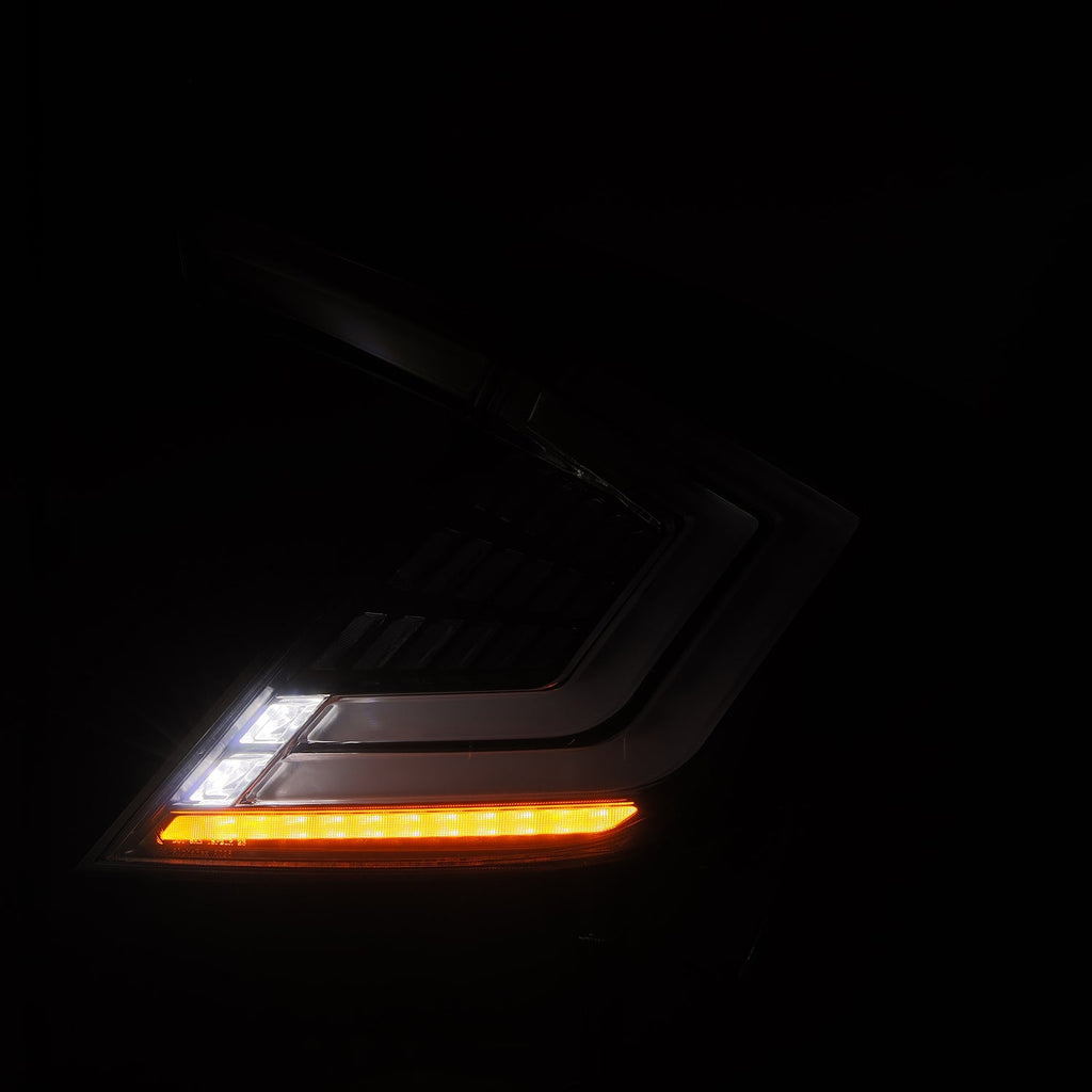 16-21 Honda Civic Hatchback NOVA-Series Prismatic LED Tail Lights Clear Smoke
