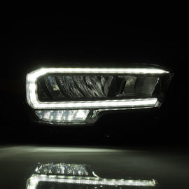 16-23 Toyota Tacoma LUXX-Series LED Crystal Headlights Alpha-Black
