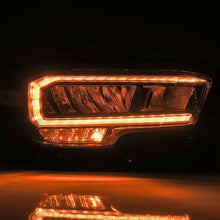 Load image into Gallery viewer, 16-23 Toyota Tacoma LUXX-Series LED Crystal Headlights Alpha-Black