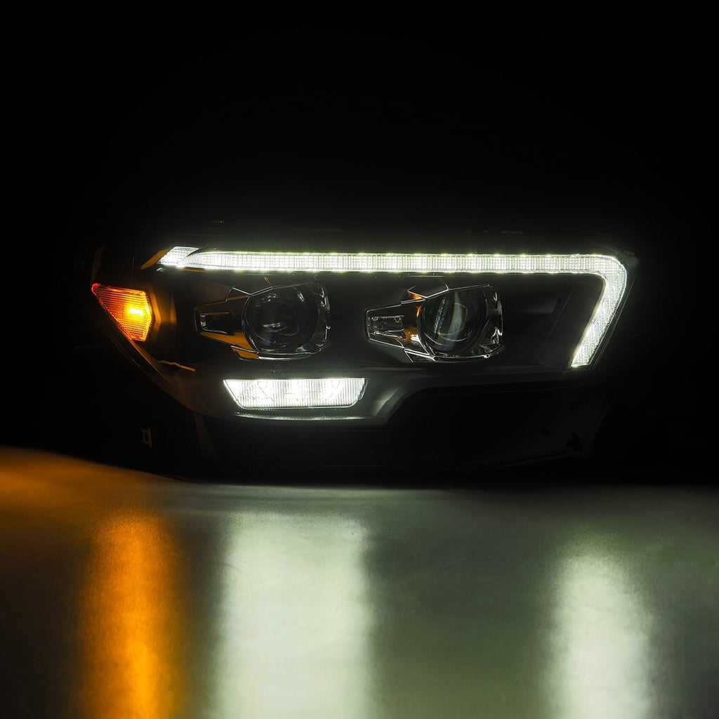 16-23 Toyota Tacoma MK II LUXX-Series LED Projector Headlights Alpha-Black