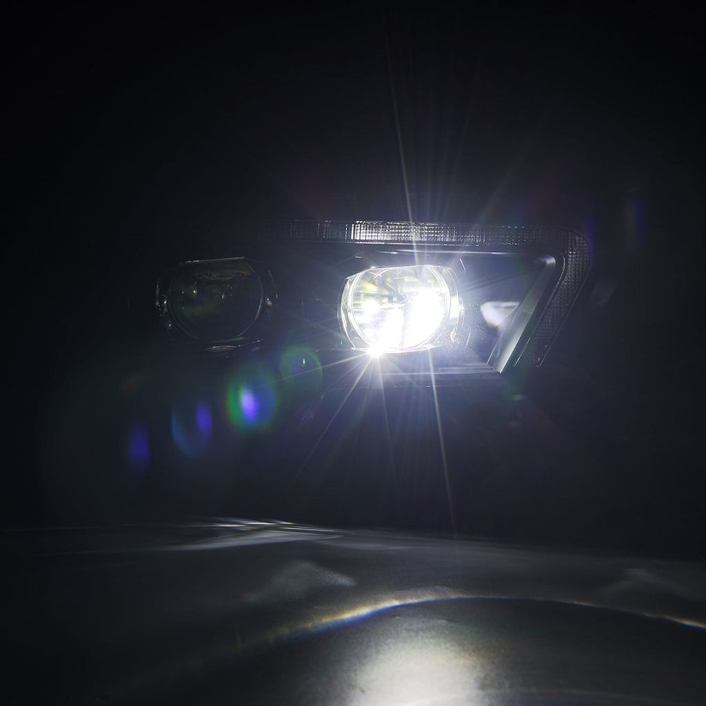 16-23 Toyota Tacoma MK II LUXX-Series LED Projector Headlights Alpha-Black