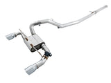 AWE Tuning Ford Focus RS SwitchPath Cat-back Exhaust - Chrome Silver Tips (3025-32024)