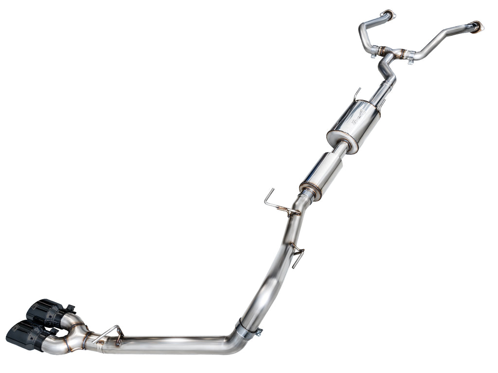 AWE Tuning 0FG Exhaust for 3rd Gen Toyota Tundra - Dual Diamond Black Tips (3015-33063)