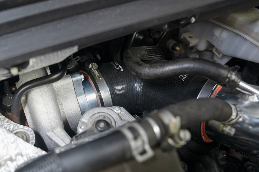HPS Performance Replaces turbo inlet elbow, additional gains of 4.7 horsepower and 7.6 torque. (17-162P)