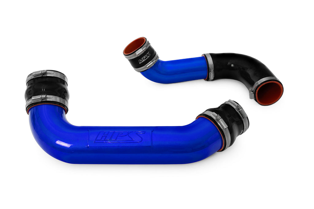 HPS Performance Hot and Cold Side Charge Pipe Kit, High Temp 3-ply Reinforced Silicone Boots (17-163BL)