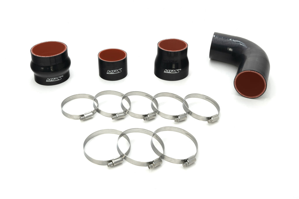 HPS Performance Hot and Cold Side Charge Pipe Kit, High Temp 3-ply Reinforced Silicone Boots (17-163R)